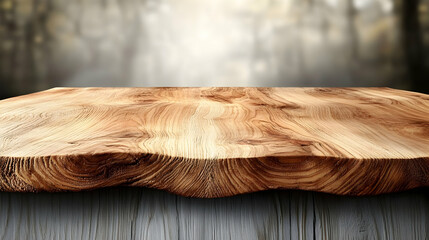 Rustic Wooden Tabletop Illustration