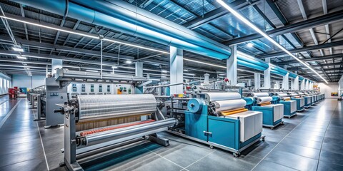 Smart Fabric Weaving: Minimalist Textile Factory Tech