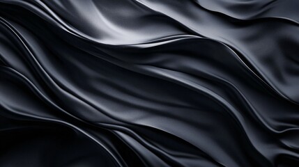 Obraz premium Black Silk Fabric Texture