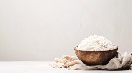 Bowl of Cooked White Rice