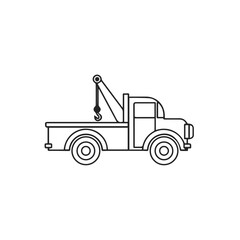 Naklejka premium Truck icon symbol vector illustration 