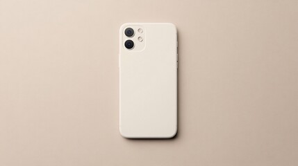 Minimalistic phone case on soft background