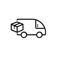 Fototapeta premium Truck icon symbol vector illustration