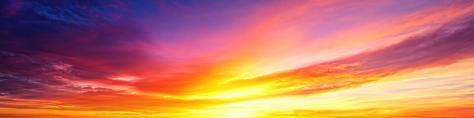 Obraz premium TX Sunset Spectacle: Vivid hues of orange, yellow, and pink paint the sky during a stunning Texas sunset.