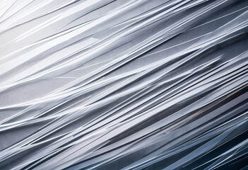 Abstract textured background with layered white and gray paper strips for creative design