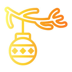 merry Line Gradient Icon