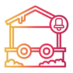 food Line Gradient Icon