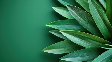Obraz premium A close up of a plant with triangular leaves, highlighting the interplay of light and shadow on their textured surface.