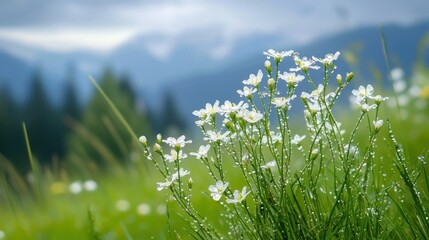 Nature travel adventure exploring flower landscapes in a serene environment with a macro lens viewpoint