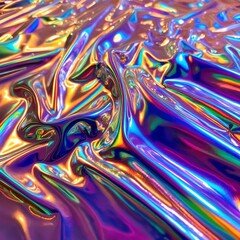 Holographic rainbow foil iridescent texture abstract hologram background