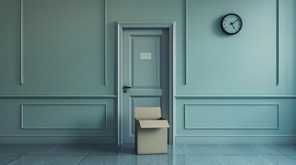 A minimalist image portraying obstacles to voting, featuring a broken ballot box, a closed door for inaccessibility, a blurred ID card, and a clock for missed deadlines, set on a neutral background