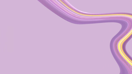 Obraz premium luxury purple curve design on a sleek violet background, accented by a golden ribbon line. Perfect for elegant templates with ample space for your text.