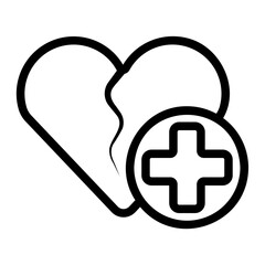 Obraz premium broken Line Icon