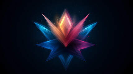 Futuristic Colorful Abstract Shape