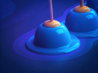 blue water tap. isolated, white, plunger, paint, candle, toilet, tool, liquid, abstract, food, plumbing, object, light, red, color, rubber, plumber, yellow, blue, drop, bright, colorful, equipment, po