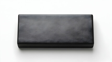 Fototapeta premium Rectangular black box isolated on white background.