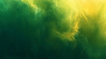 Abstract green and yellow atmospheric texture blending luminous gradients and swirling patterns, evoking nature’s vibrancy, energy, and a sense of motion