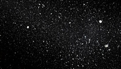 Obraz premium Scattered White Particles on Black Background Minimal and Abstract Design