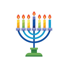 Hanukkah Menorah vector