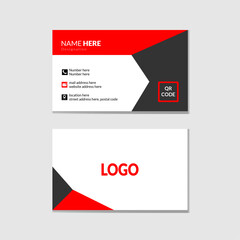 Creative business card design. Elegant luxury clean business card vector illustration.
