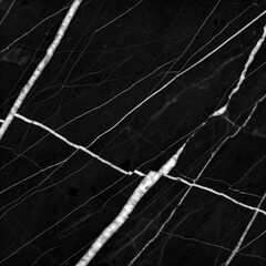 black marble texture with white veins background for design and decoration