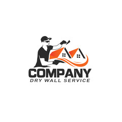 DRYWALL PLASTERING LOGO