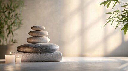 Obraz premium A clean minimalistic spa setting