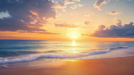 Obraz premium sunset over the sea