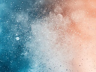Fototapeta premium A vibrant abstract background featuring a blend of blue and orange hues with sparkling elements.