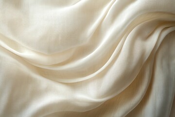 Obraz premium A soft, flowing fabric draped elegantly, showcasing its texture and lightness.
