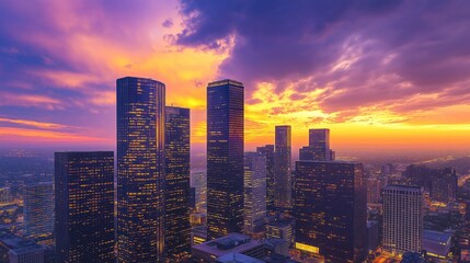 Fototapeta premium nice building theme for downtown wallpaper