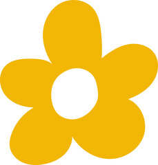 colorful flower in flat style vector