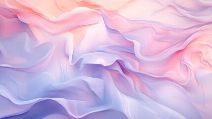 Obraz premium Soft, flowing pastel waves creating a serene abstract design.