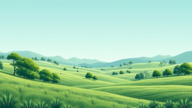 Editable social media instagram link in bio landscape design template with green colors, design, vector