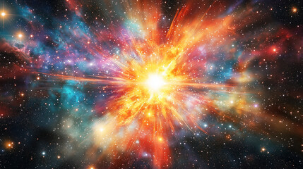 Vibrant Explosion of Colors and Energy