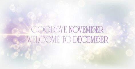 Goodbye November, and welcome to December, shining Bright And Beautiful Design