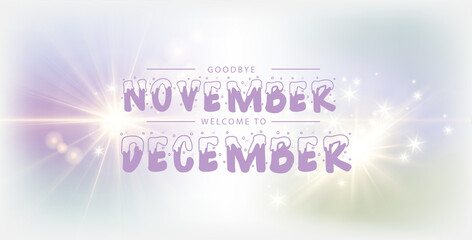 Goodbye November, and welcome to December, shining Bright And Beautiful Design