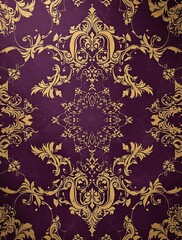 Purple and gold marble pattern on a dark purple background, ornate design, regal feel, dark purple, sophisticated background, decorative