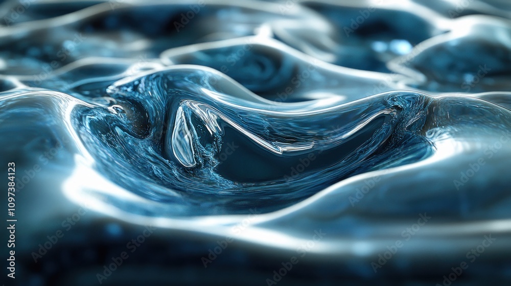 Poster modeling the flow of fluids researchers are using 3d graphics to model fluid motion.