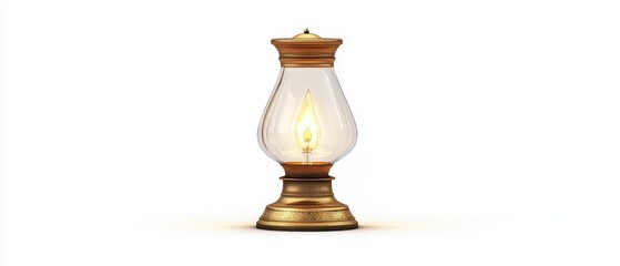 vintage lamp with warm glow, perfect for cozy settings