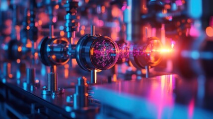 Scientists are experimenting with quantum networks for future data communications, using advanced laser systems.