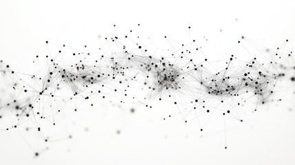 Obraz premium Studying relationships among variables in a data set, data scientists are using network graphs to show connections.