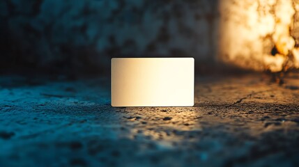 Blank Square on Rough Textured Surface