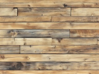 Naklejka premium Aged wood texture with a rough surface and deep grain lines in various shades of brown and black, showcasing natural imperfections and rustic characteristics.