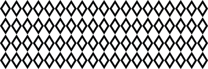 Fototapeta premium Black and white diamond pattern background. Basic geometric pattern seamless .Diagonal chess tile illustration. 