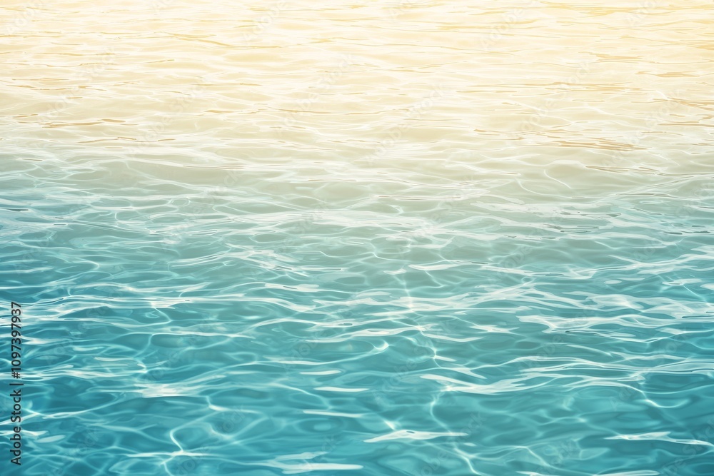 Poster mesmerizing abstract gradient water surface with dynamic light reflection and soothing color combina