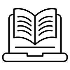 Online Education  Icon Element For Design