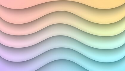 Obraz premium Mesmerizing Abstract Digital Artwork with Soft Waves and Gentle Gradients for Contemporary Design Projects