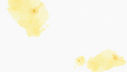 Grungy yellow and green watercolor smudges on a white surface, rustic, gritty, distressed, dirty, retro