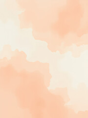 Peach watercolor painting with soft brush strokes and abstract design, brush strokes, design